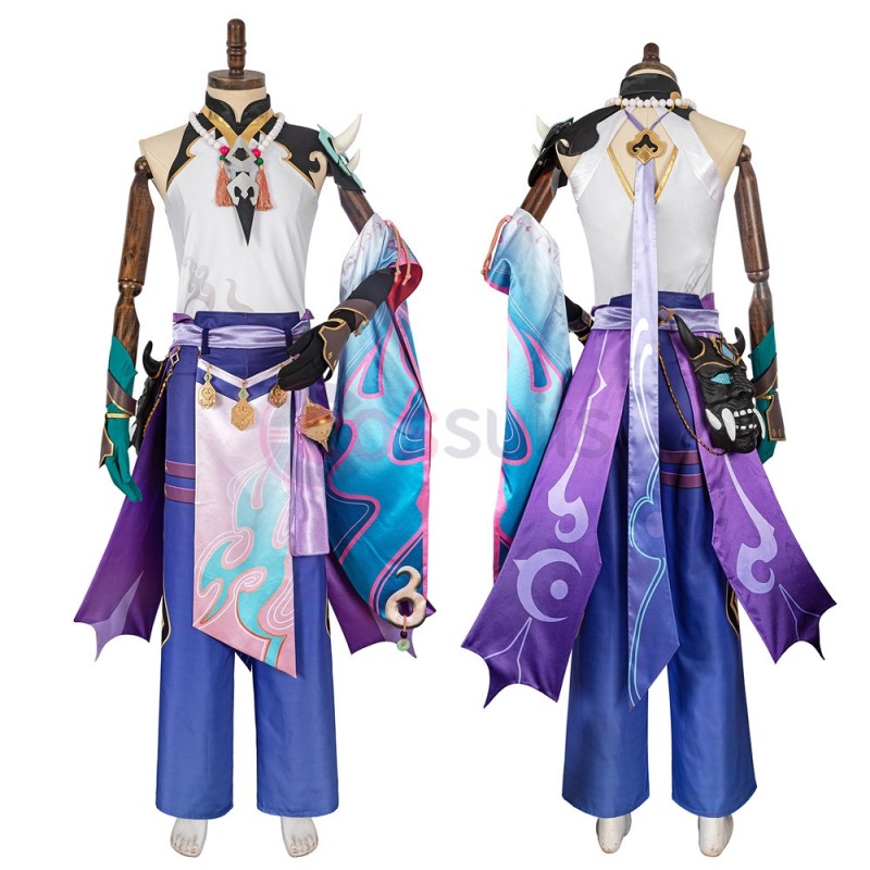 Genshin Impact Xiao Cosplay Costumes Xiao Cosplay Suit - CosSuits