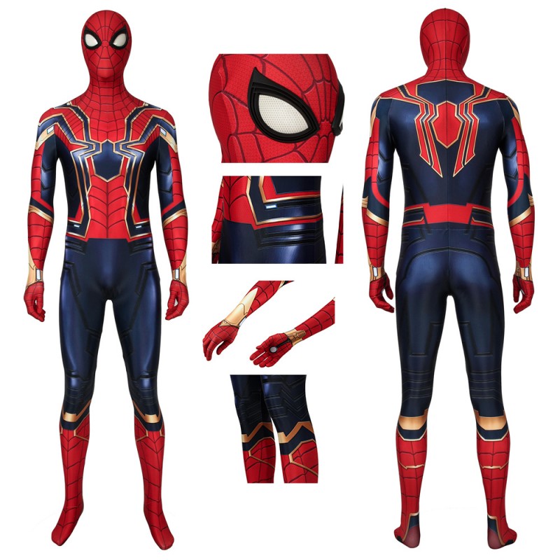Iron Spiderman Jumpsuit Avengers: Endgame Peter Parker Cosplay