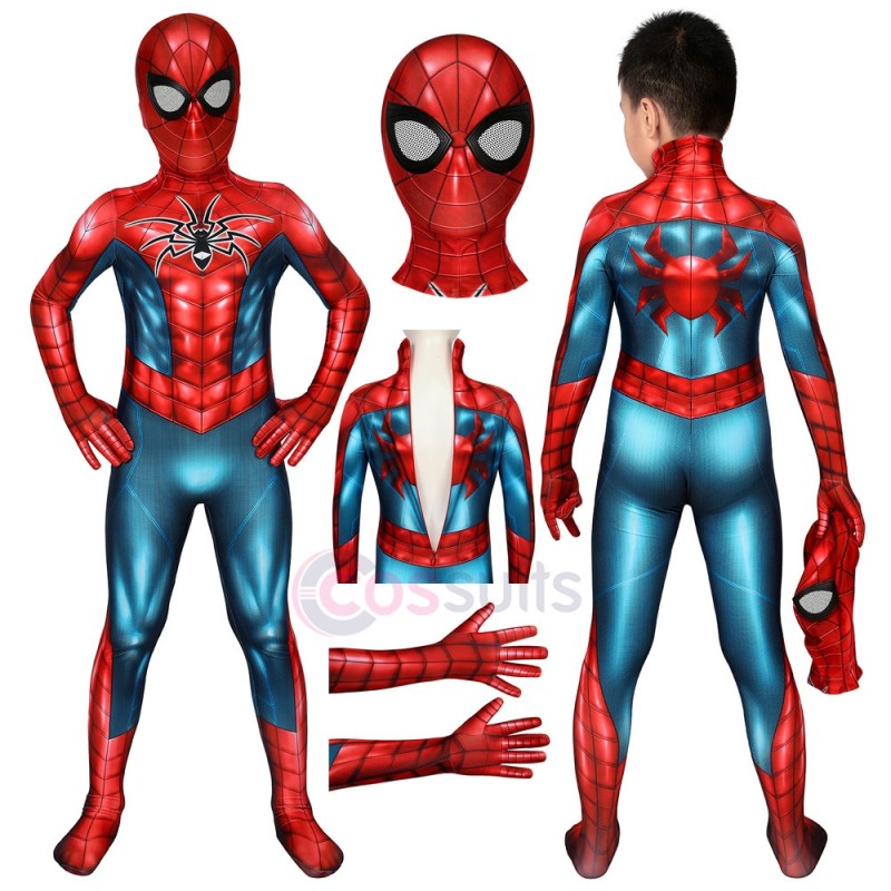 Spider-man Costumes for Kids Spiderman PS4 Spider Armour MK IV Jumpsuit ...