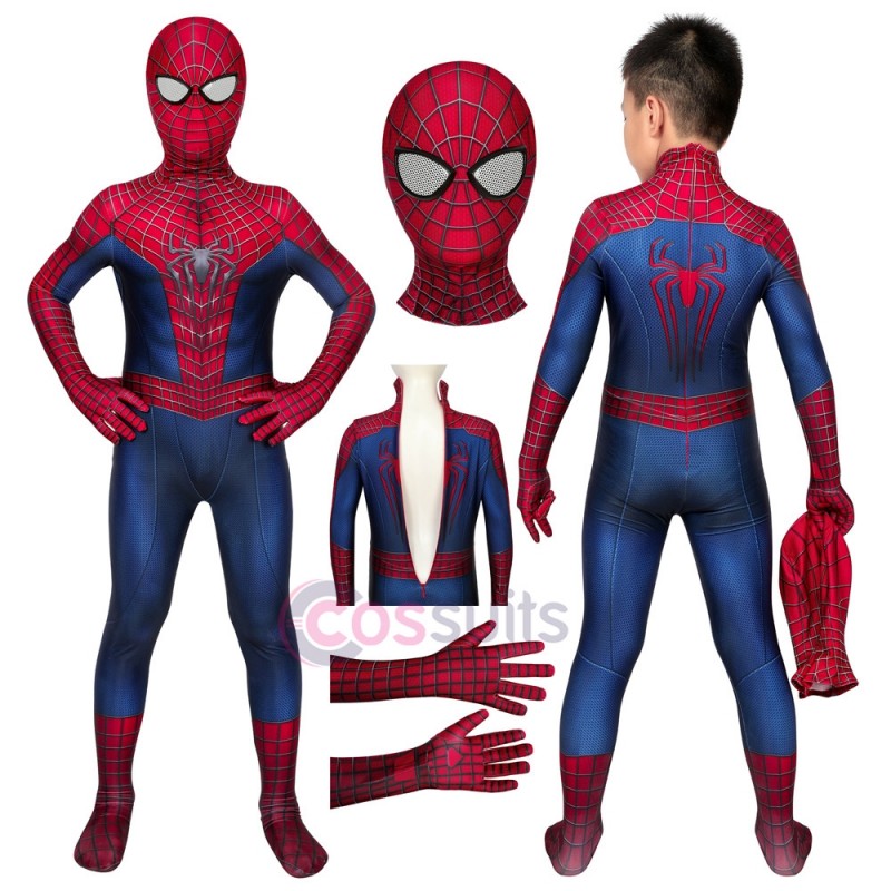 Spider-man Costumes for Kids The Amazing Spiderman Cosplay Suit - CosSuits
