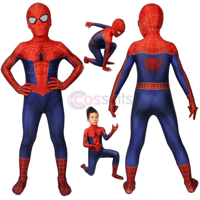 Spiderman Into The Spider-Verse Peter Parker Cosplay Jumpsuit For Kids ...